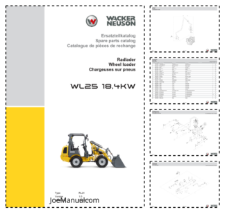 Weidemann WL25 18,4KW Wheel Loader Parts Catalog v1.0 DE EN FR