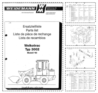 Weidemann Weikotrac 3002 90 Wheel Loader Parts Catalog