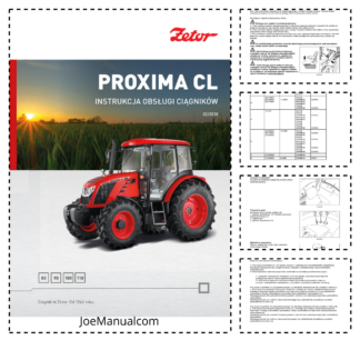 Zetor Proxima CL Tractor Operators Manual PL 2018