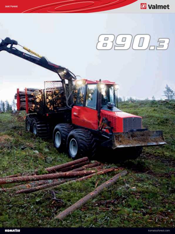 Valmet 890.3 Forwarder Parts Catalog - Image 2