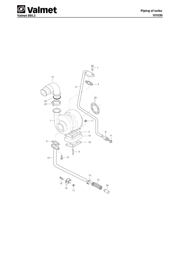 Valmet 890.3 Forwarder Parts Catalog - Image 3