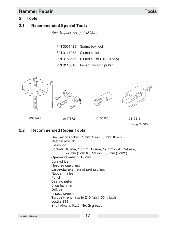 Wacker Neuson BS 50 60 70 500 600 700 65 650 70 720 Rammer Repair Manual v11 - Image 15