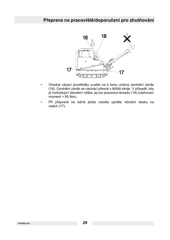 Wacker Neuson DPU 6055He Vibratory Plate Operators Manual CZ - Image 10