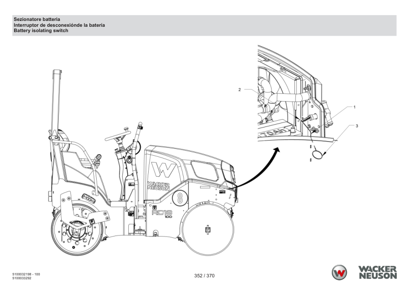 Wacker Neuson RD 27-120.3 Roller Parts Catalog v100 IT ES EN - Image 15