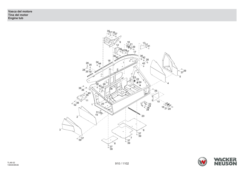 Wacker Neuson TH522 Stage V Telehandler Parts Catalog SN 3069006- IT ES EN - Image 12