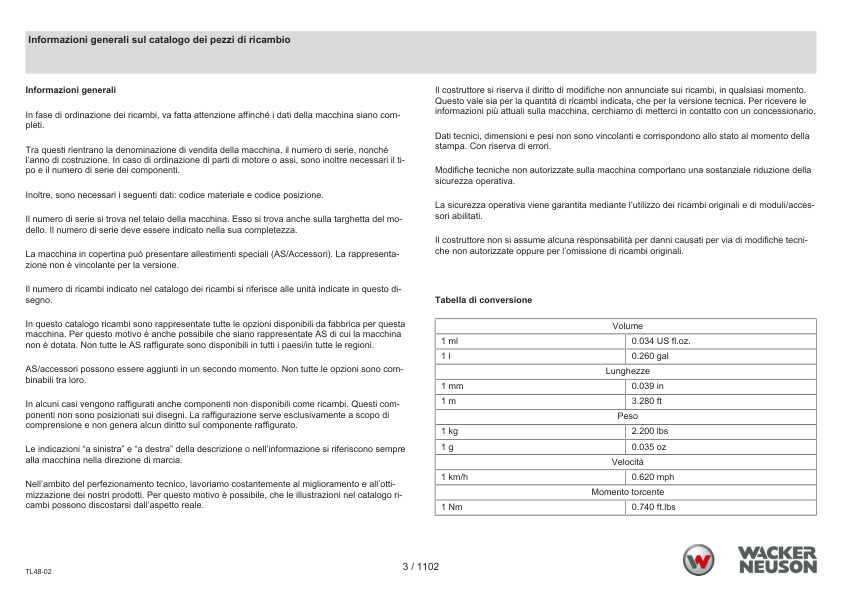 Wacker Neuson TH522 Stage V Telehandler Parts Catalog SN 3069006- IT ES EN - Image 4