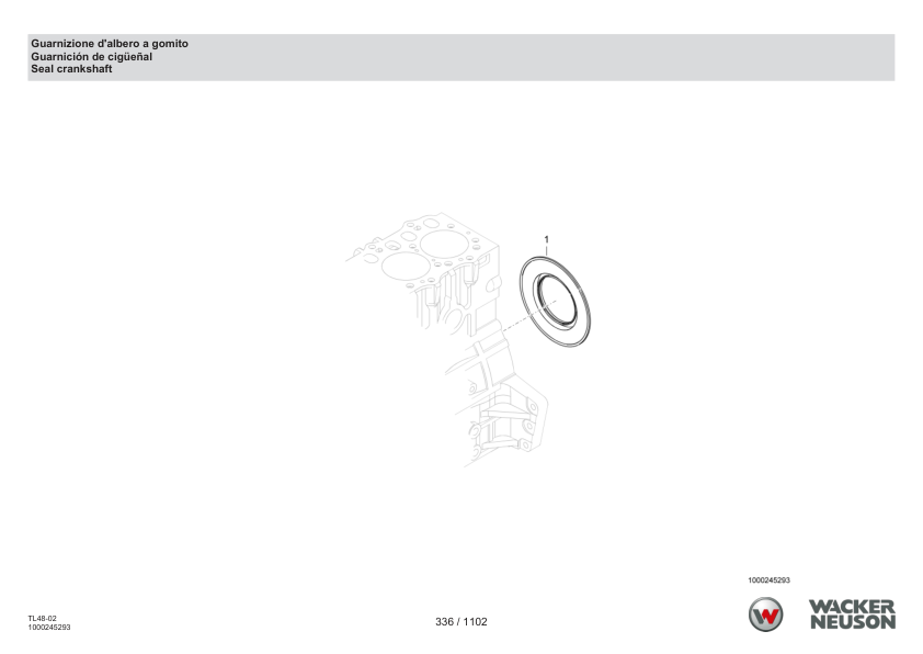 Wacker Neuson TH522 Stage V Telehandler Parts Catalog SN 3069006- IT ES EN - Image 8