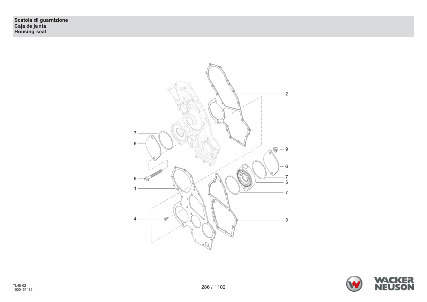 Wacker Neuson TH522 Stage V Telehandler Parts Catalog SN 3069006- IT ES EN - Image 7
