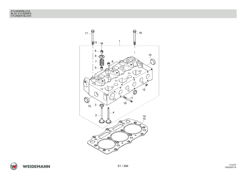Weidemann 1130CX30 Wheel Loader Parts Catalog v1.0 DE FR EN - Image 10