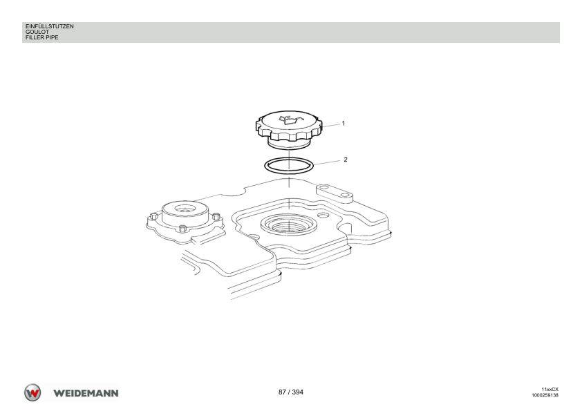 Weidemann 1130CX30 Wheel Loader Parts Catalog v1.0 DE FR EN - Image 11