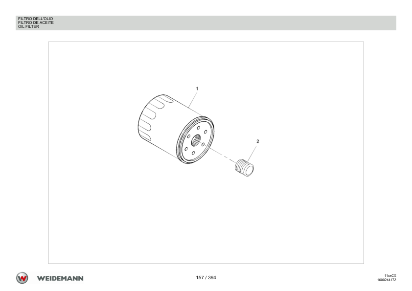 Weidemann 1130CX30 Wheel Loader Parts Catalog v1.0 IT ES EN - Image 6
