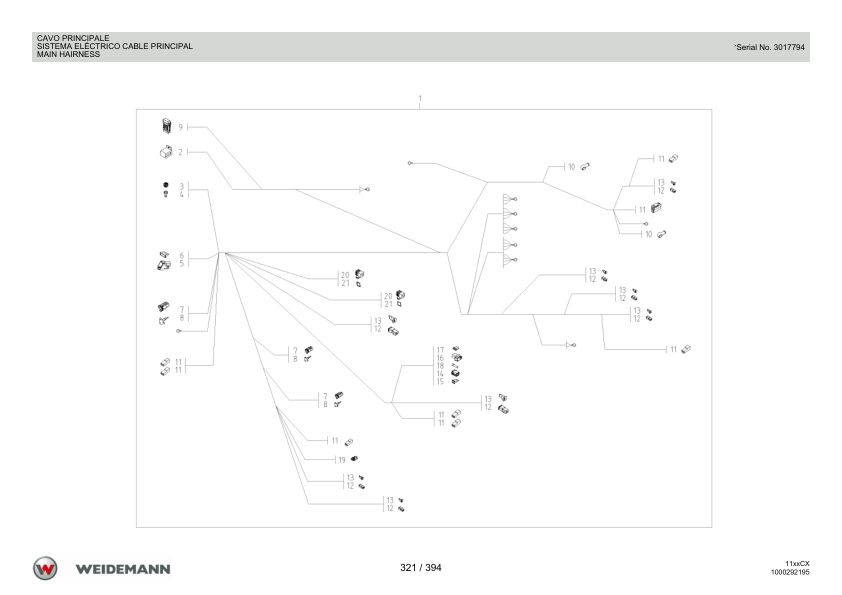Weidemann 1130CX30 Wheel Loader Parts Catalog v1.0 IT ES EN - Image 12
