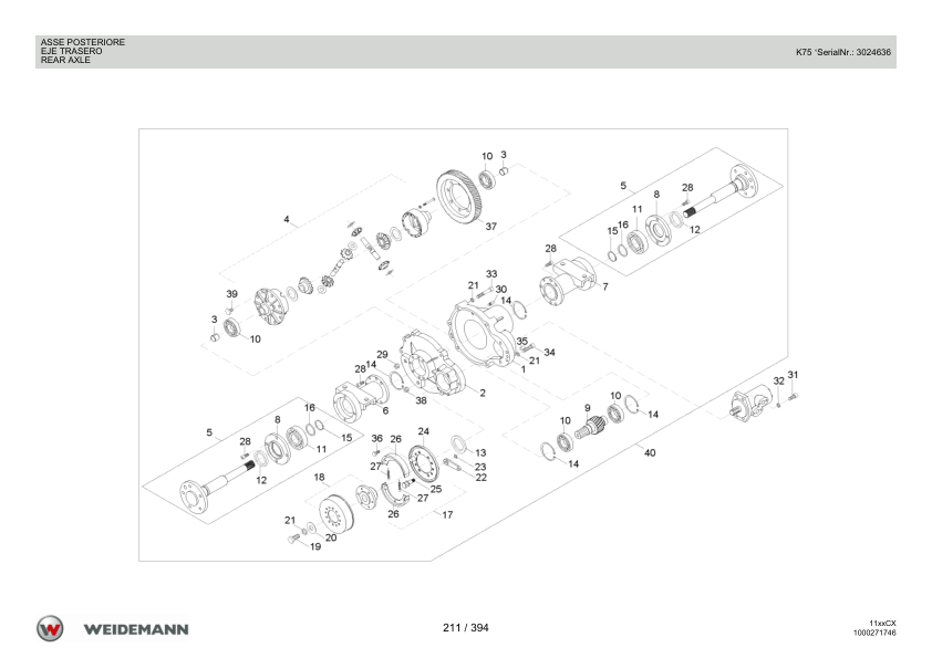 Weidemann 1130CX30 Wheel Loader Parts Catalog v1.0 IT ES EN - Image 8