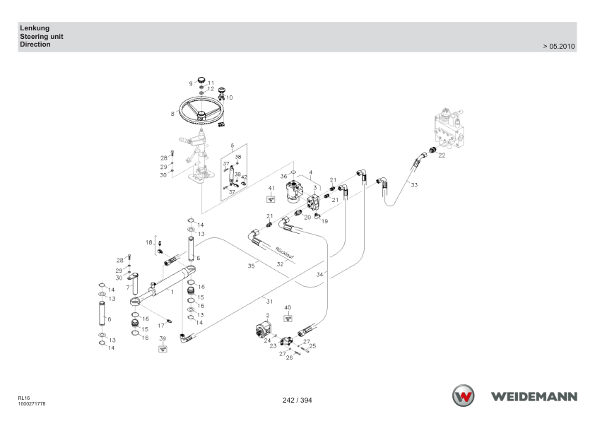 Weidemann 1140CX30 Wheel Loader Parts Catalog SN -3017996 v1.0 DE EN FR - Image 7