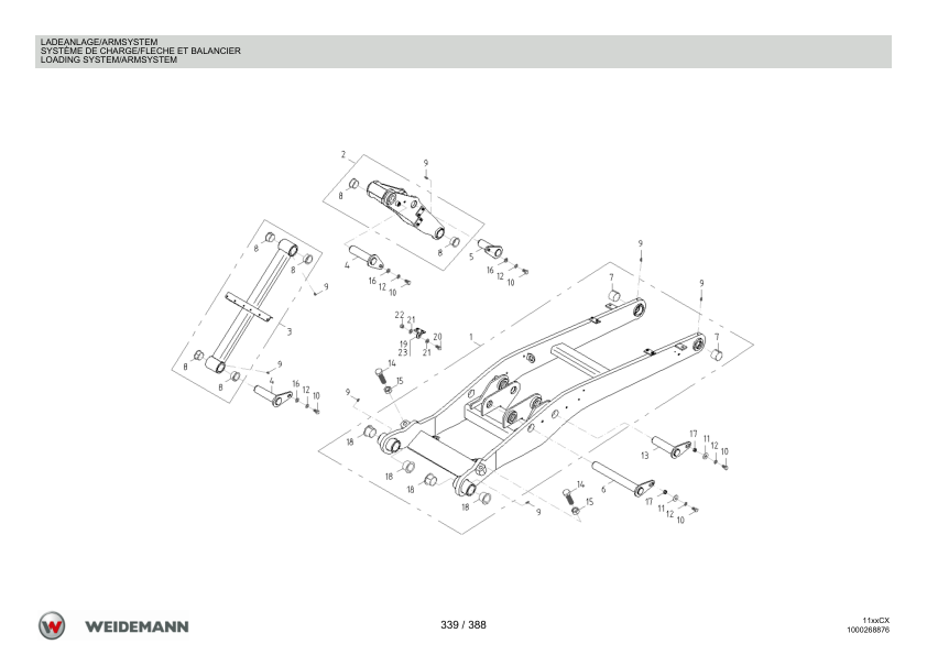 Weidemann 1140CX30 Wheel Loader Parts Catalog v1.0 DE FR EN - Image 10
