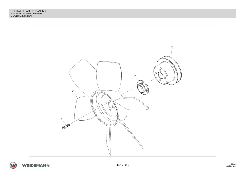Weidemann 1140CX30 Wheel Loader Parts Catalog v1.0 IT ES EN - Image 8