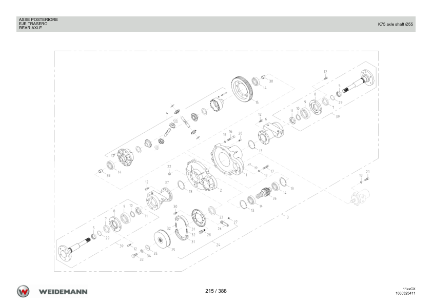 Weidemann 1140CX30 Wheel Loader Parts Catalog v1.0 IT ES EN - Image 9