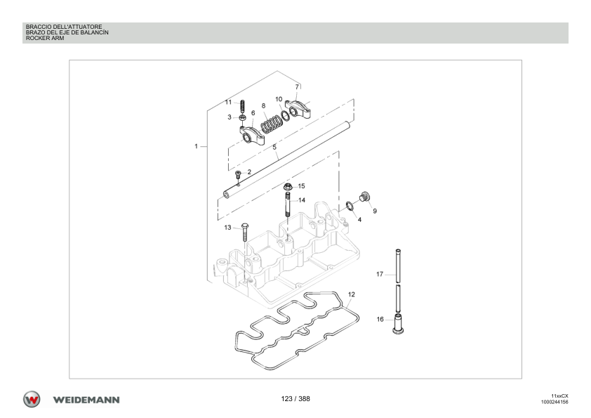 Weidemann 1140CX30 Wheel Loader Parts Catalog v1.0 IT ES EN - Image 7