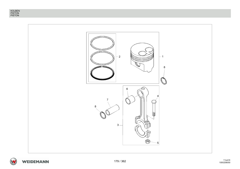 Weidemann 1150CX30 Wheel Loader Parts Catalog v1.0 DE FR EN - Image 9