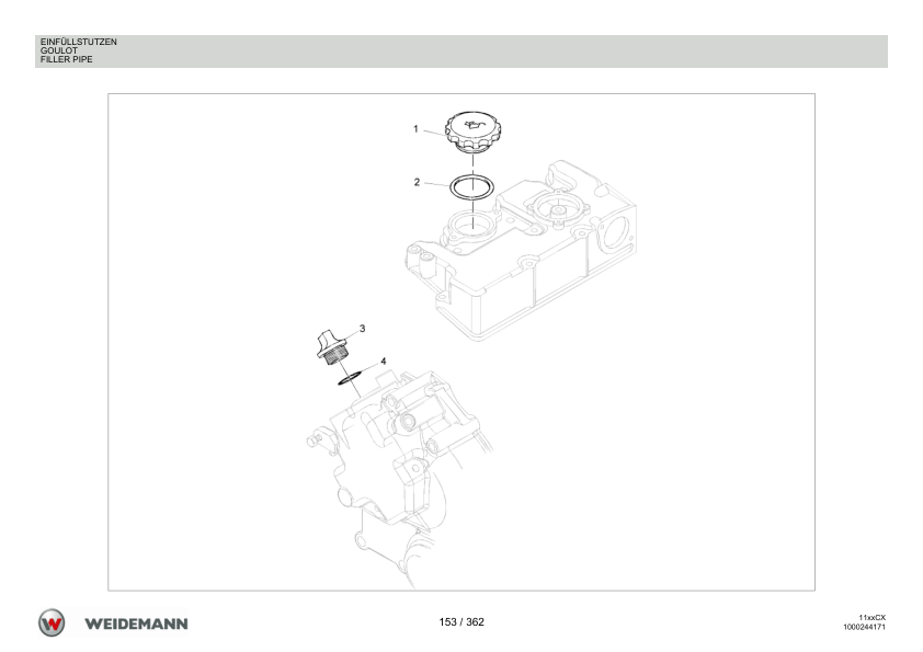 Weidemann 1150CX30 Wheel Loader Parts Catalog v1.0 DE FR EN - Image 8