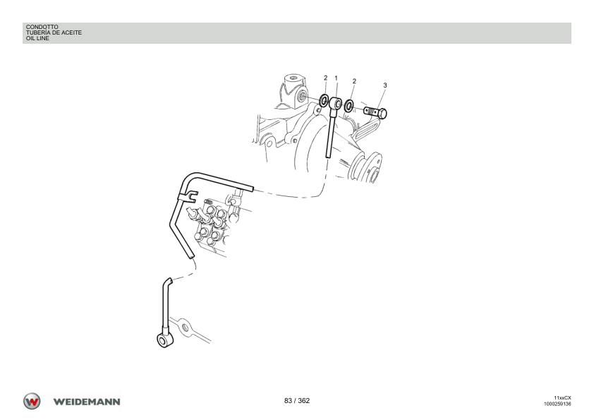Weidemann 1150CX30 Wheel Loader Parts Catalog v1.0 IT ES EN - Image 15