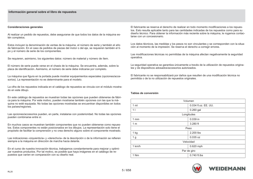 Weidemann 1160 Wheel Loader Parts Catalog SN 3018115-3056640 v1.0 IT ES EN - Image 6