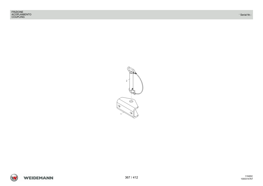 Weidemann 1160CC30 Wheel Loader Parts Catalog v1.0 IT ES EN - Image 15