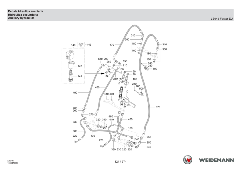 Weidemann 1190e Wheel Loader Parts Catalog v1.0 IT ES EN - Image 10