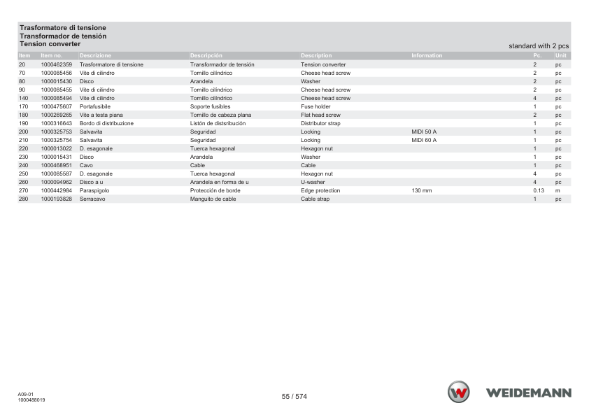 Weidemann 1190e Wheel Loader Parts Catalog v1.0 IT ES EN - Image 14