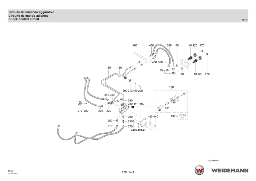 Weidemann 1190e Wheel Loader Parts Catalog v1.0 IT ES EN - Image 11
