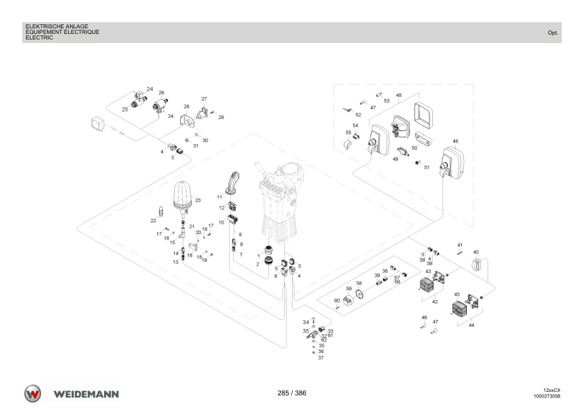 Weidemann 1230CX30 Wheel Loader Parts Catalog 1.0 DE FR EN - Image 14