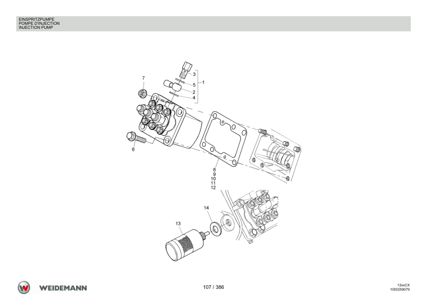 Weidemann 1230CX30 Wheel Loader Parts Catalog 1.0 DE FR EN - Image 10