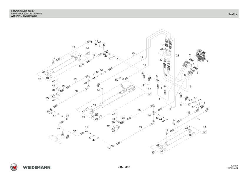 Weidemann 1230CX30 Wheel Loader Parts Catalog 1.0 DE FR EN - Image 12