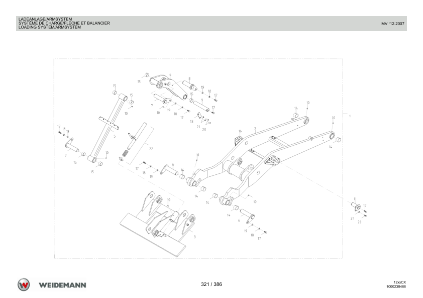 Weidemann 1230CX30 Wheel Loader Parts Catalog 1.0 DE FR EN - Image 15
