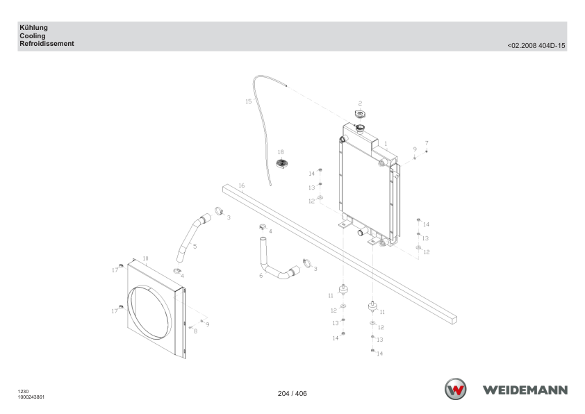 Weidemann 1230CX30 Wheel Loader Parts Catalog DE EN FR - Image 10