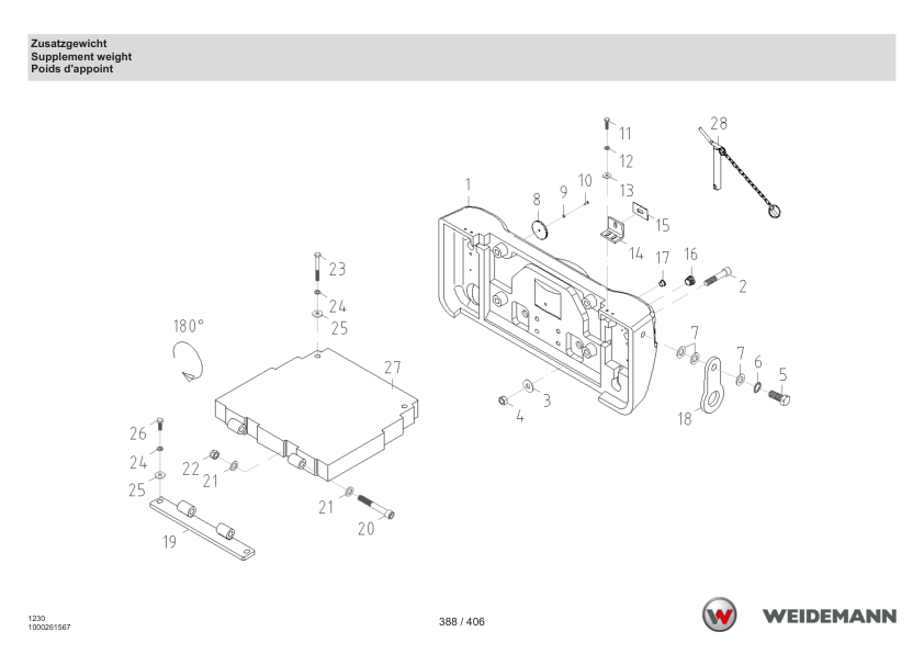 Weidemann 1230CX30 Wheel Loader Parts Catalog DE EN FR - Image 16