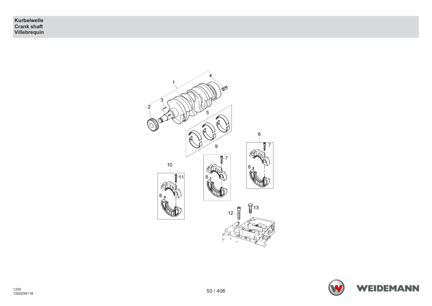 Weidemann 1230CX30 Wheel Loader Parts Catalog DE EN FR - Image 17