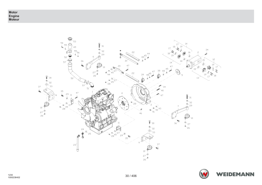 Weidemann 1230CX30 Wheel Loader Parts Catalog DE EN FR - Image 12