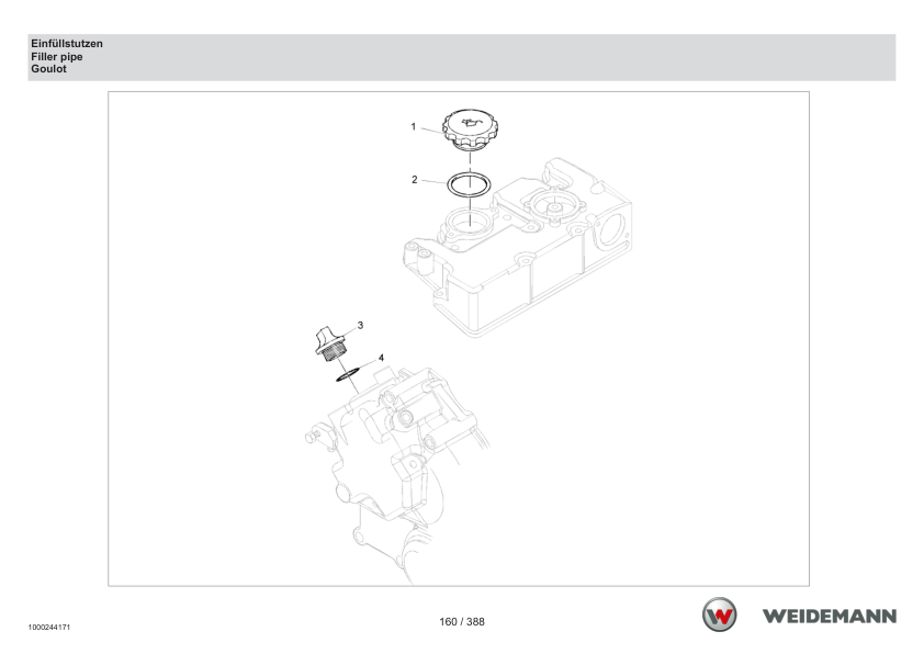 Weidemann 1230CX30 Wheel Loader Parts Catalog v1.0 DE EN FR - Image 12