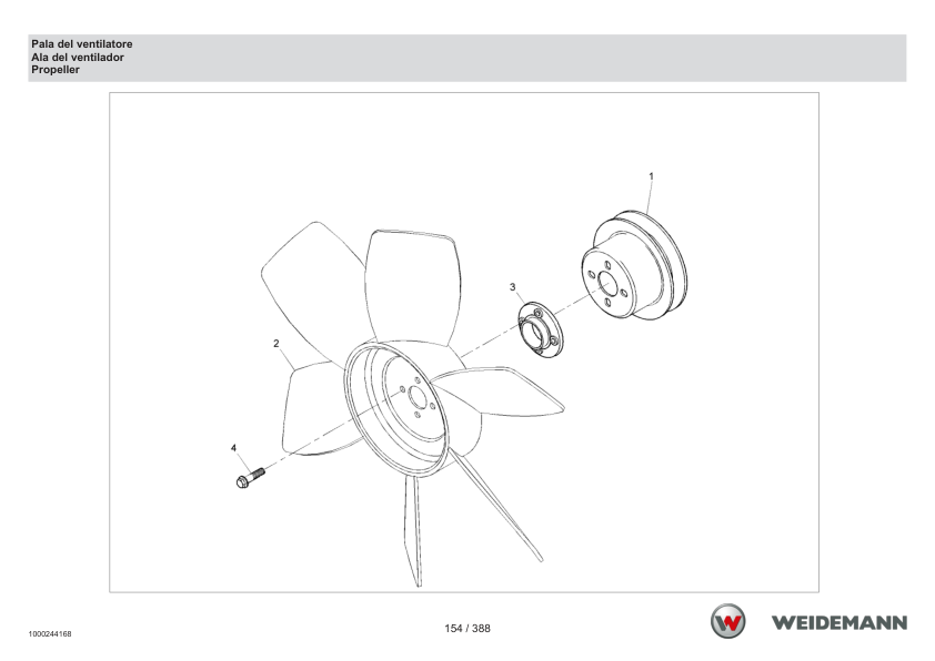 Weidemann 1230CX30 Wheel Loader Parts Catalog v1.0 IT ES EN - Image 11
