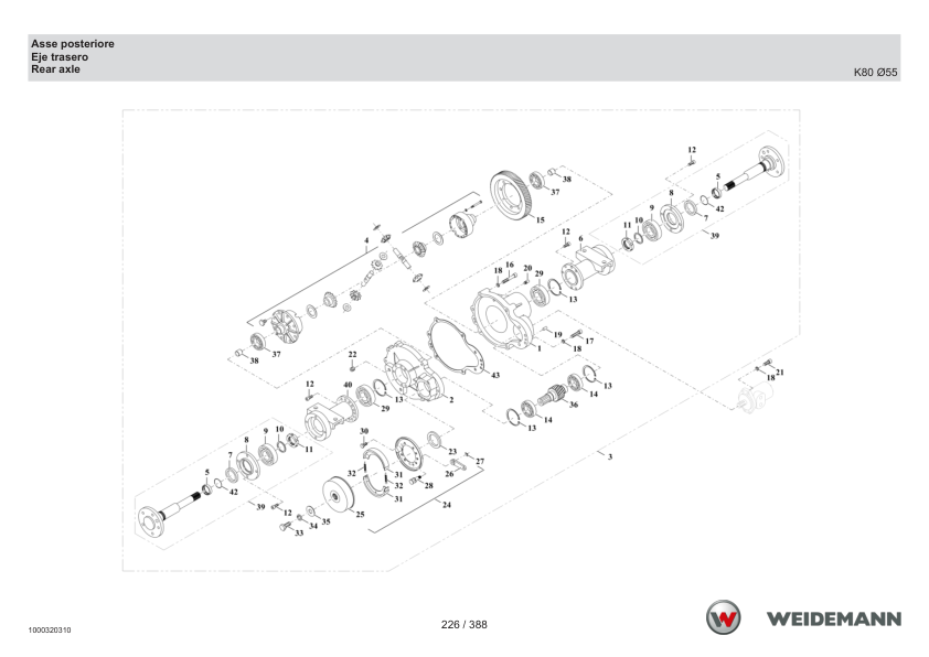 Weidemann 1230CX30 Wheel Loader Parts Catalog v1.0 IT ES EN - Image 13