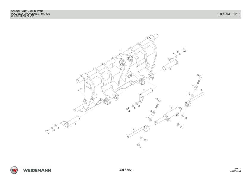 Weidemann 1230CX35 Wheel Loader Parts Catalog v1.0 DE FR EN - Image 15
