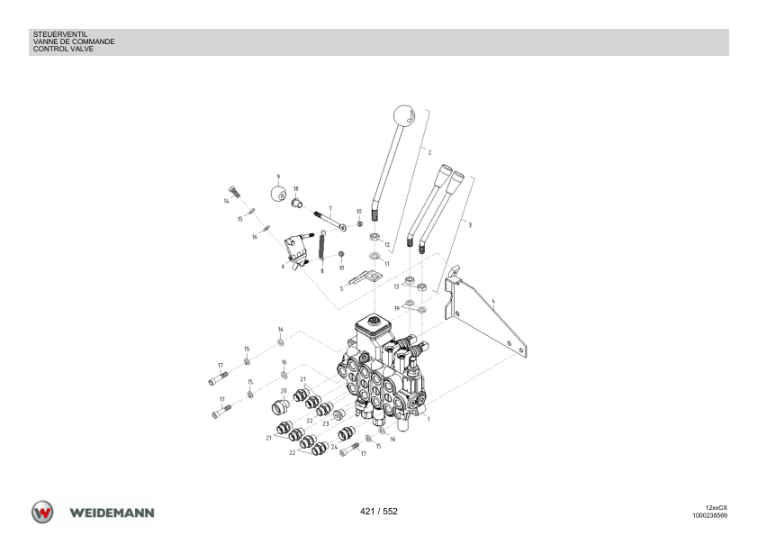 Weidemann 1230CX35 Wheel Loader Parts Catalog v1.0 DE FR EN - Image 14