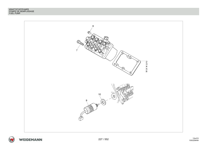 Weidemann 1230CX35 Wheel Loader Parts Catalog v1.0 DE FR EN - Image 11