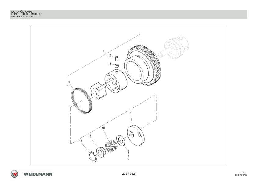 Weidemann 1230CX35 Wheel Loader Parts Catalog v1.0 DE FR EN - Image 13