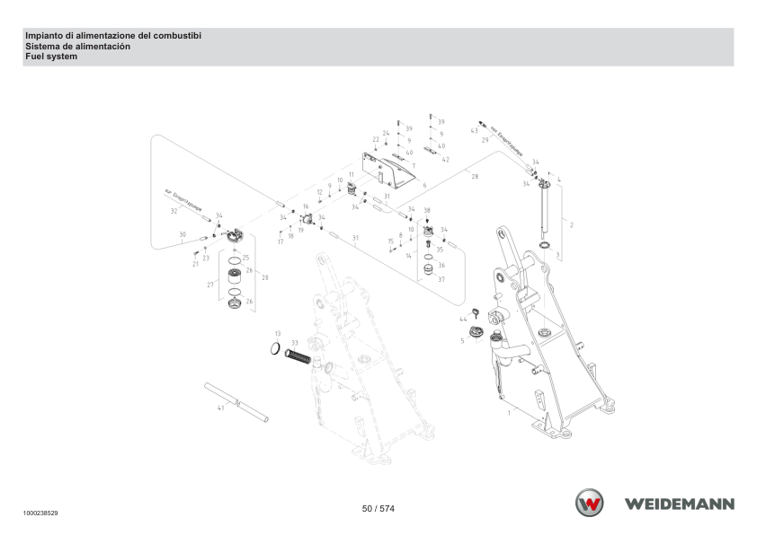 Weidemann 1230CX35 Wheel Loader Parts Catalog v1.0 IT ES EN - Image 14