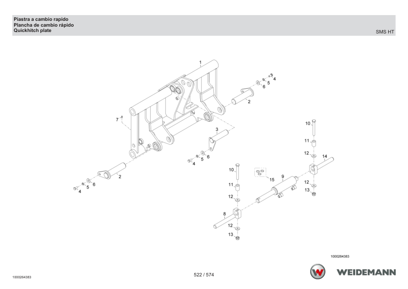 Weidemann 1230CX35 Wheel Loader Parts Catalog v1.0 IT ES EN - Image 15