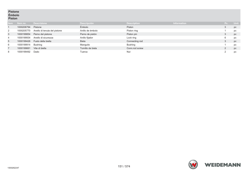 Weidemann 1230CX35 Wheel Loader Parts Catalog v1.0 IT ES EN - Image 11