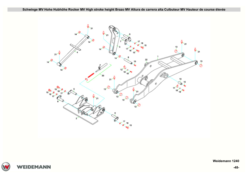 Weidemann 1240 P26 P27 P33 P34 Wheel Loader Parts Catalog - Image 9