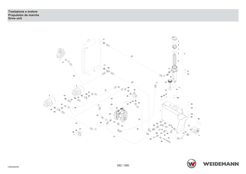 Weidemann 1240CX35 Wheel Loader Parts Catalog v1.0 IT ES EN - Image 12